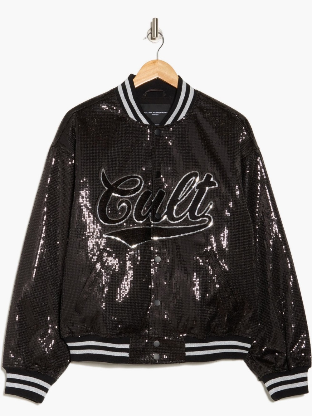 Cult of Individuality Sequin Bomber M